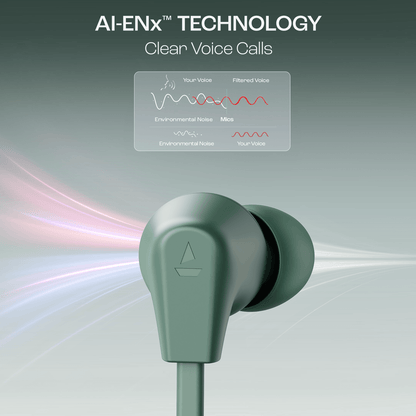 boAt Rockerz 150 Pro | Wireless Neckband with BEAST™️ Mode, Crystal Bionic Sound Powered by HiFi DSP5, AI ENx™️ Technology - Nalanda Enterprises