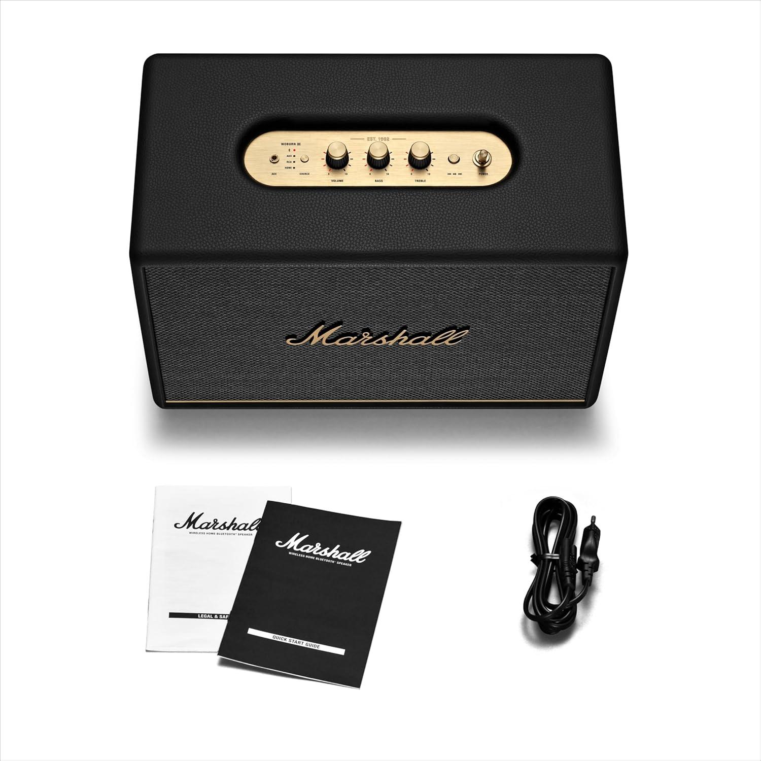 Marshall Woburn III Home Speaker - Black - Nalanda Enterprises