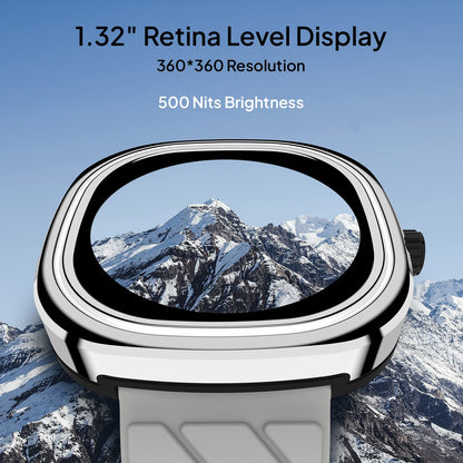 Fire-Boltt Collide 1.32" Display Smartwatch, Bluetooth Calling with Body Shielding Metal Paint, Single BT Connection, BT 2.0 Ultra Low Power Consumption, SpO2 (Silver Black)