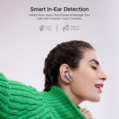 boAt Airdopes 280 ANC Truly Wireless in-Ear Earbuds with 32dB ANC, Ambient Mode, 60HRS Playback, 13mm Drivers, 4 Mics ENx™, in-Ear Detection, ASAP™ Charge,Beast Mode,IPX5 Ear Buds TWS (Active Black) - Nalanda Enterprises