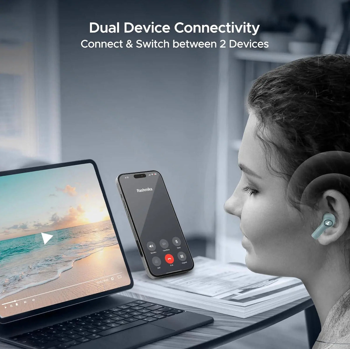 boAt Nirvana Ion ANC Pro Truly Wireless in Ear Ear Buds w/Hi-Res Audio w/LDAC, Upto 32 dB ANC, 120 Hrs Playback, Crystal Bionic Sound Powered by HiFi, ENx Tech, Hearables App(Blazing Comet) - Nalanda Enterprises