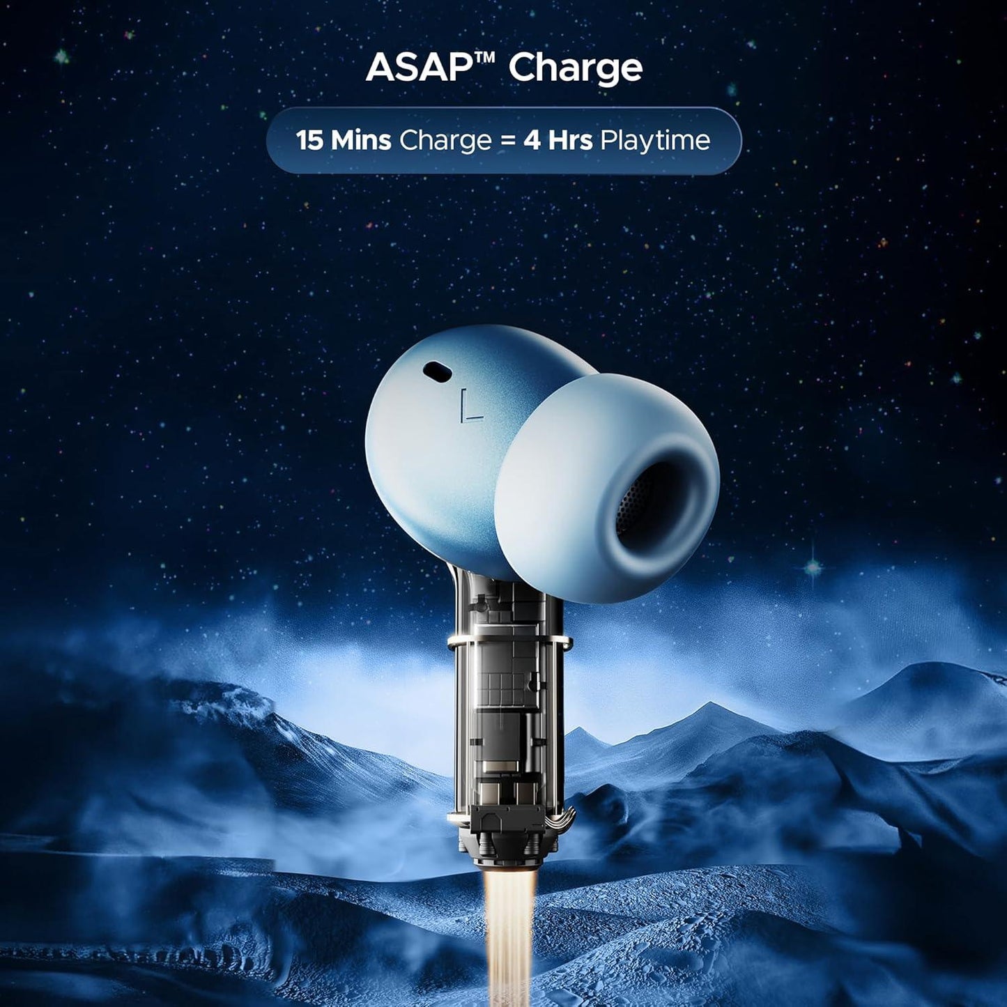 boAt Nirvana Space Truly Wireless in-Ear Earbuds w/ 360º Spatial Audio, ANC (~32dB),100HRS Playback,4 Mics w/AI-ENx™,in-Ear Detection,DLC Drivers, Multipoint Connectivity Ear Buds TWS (Cosmic Black) - Nalanda Enterprises