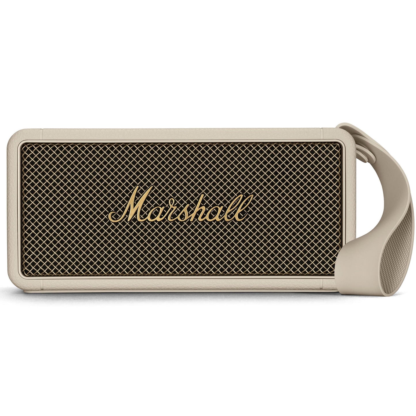 Marshall Middleton Portable Bluetooth Speaker with 20+ Hours of Portable Playtime, 360° Sound, Dust & Waterproof (IP67) - Cream - Nalanda Enterprises