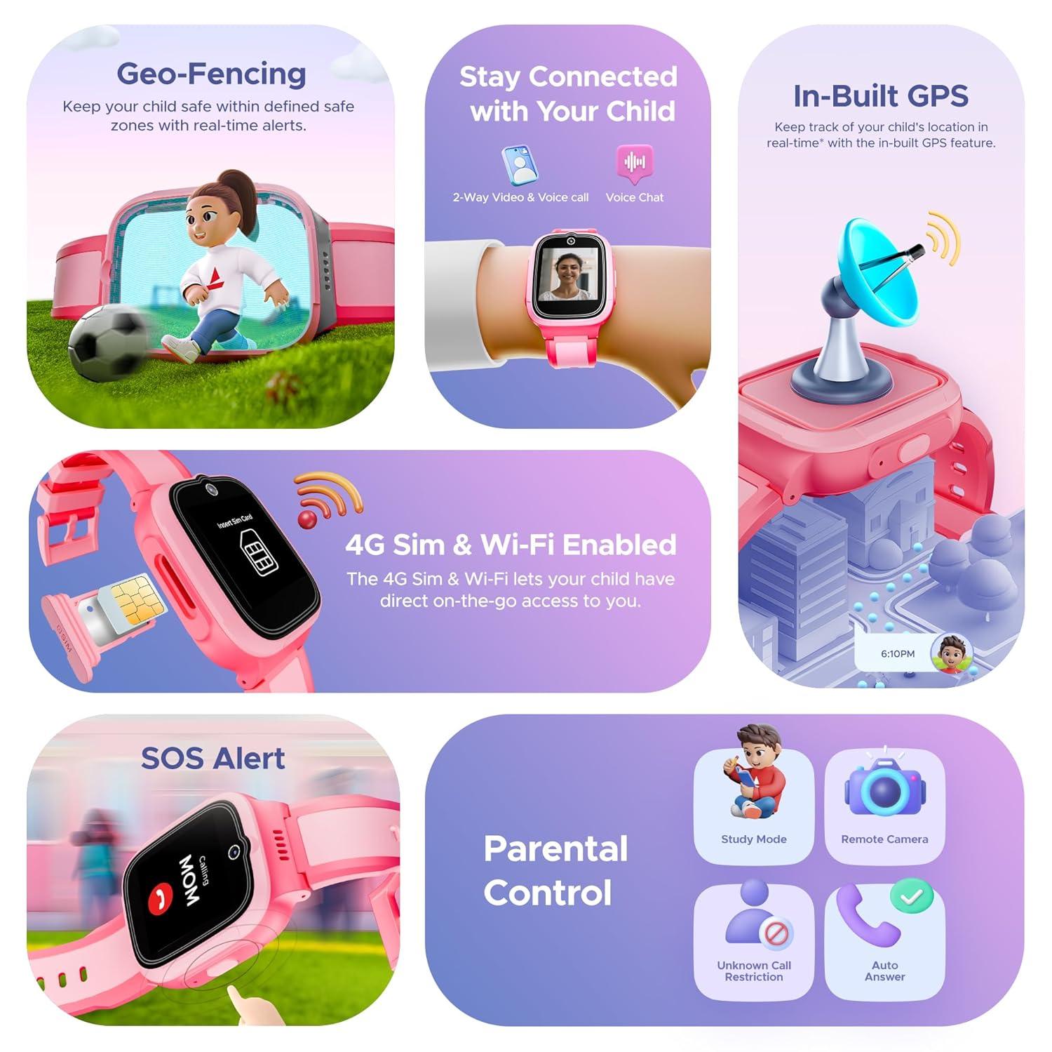 boAt Wanderer Smart Kids Watch - Nalanda Enterprises