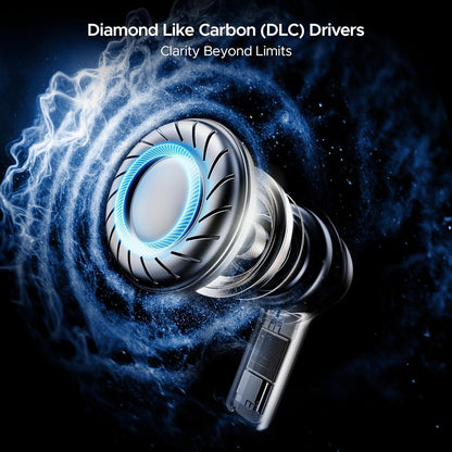 boAt Nirvana Space Truly Wireless in-Ear Earbuds w/ 360º Spatial Audio, ANC (~32dB),100HRS Playback,4 Mics w/AI-ENx™,in-Ear Detection,DLC Drivers, Multipoint Connectivity Ear Buds TWS (Cosmic Black) - Nalanda Enterprises