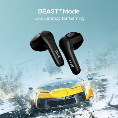 boAt Airdopes Atom 81 Pro Truly Wireless in Ear Ear Buds w/ 100hrs of Playtime, 4 Mics with ENx, Beast Mode with 50ms Low Latency, 13mm Drivers, IWP Tech, ASAP Charge(Ivory Elegance) - Nalanda Enterprises