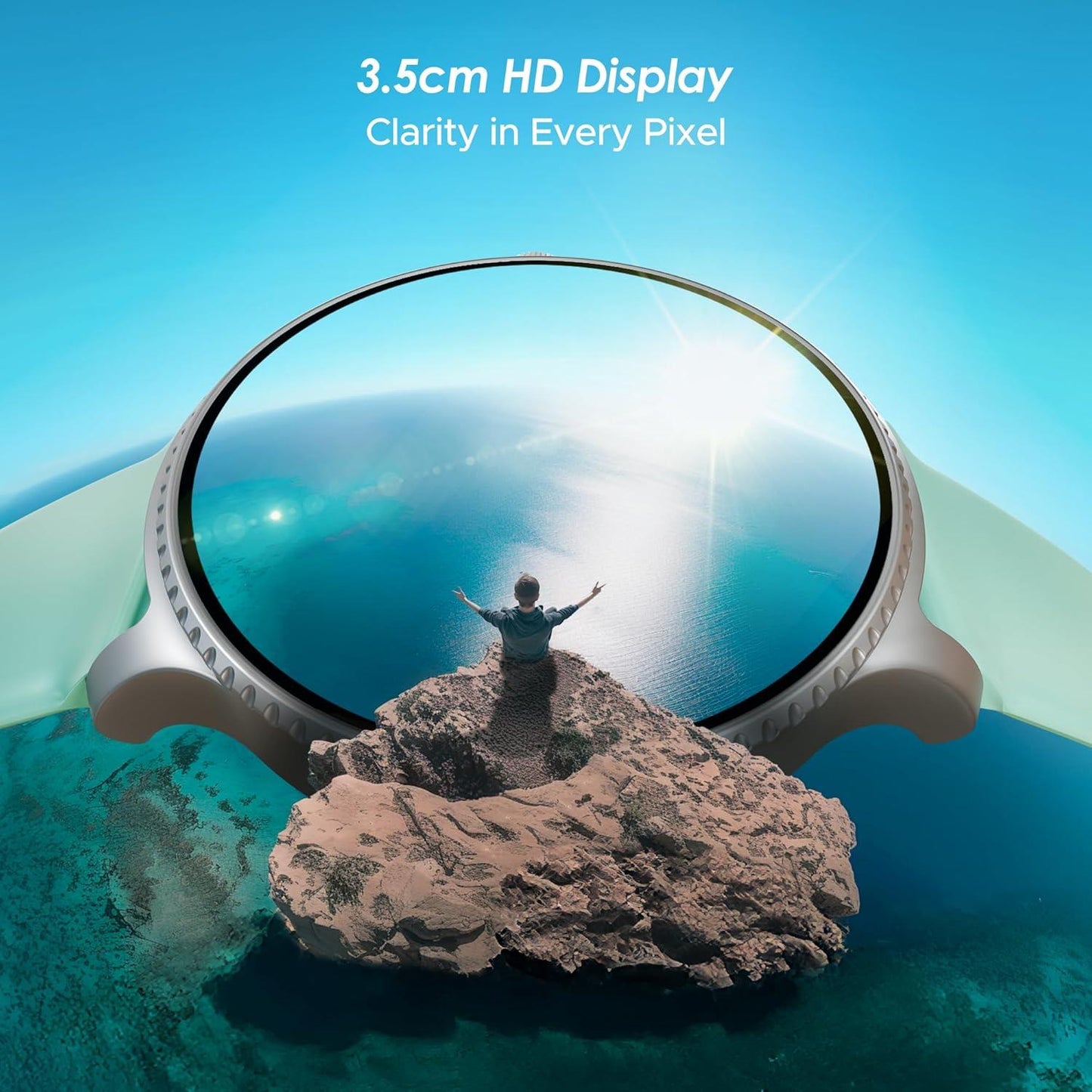 boAt Lunar Discovery w/ 1.39" (3.5 cm) HD Display, Turn-by-Turn Navigation, DIY Watch Face Studio, Bluetooth Calling, Emergency SOS, QR Tray, Smart Watch for Men & Women(Active Black) - Nalanda Enterprises