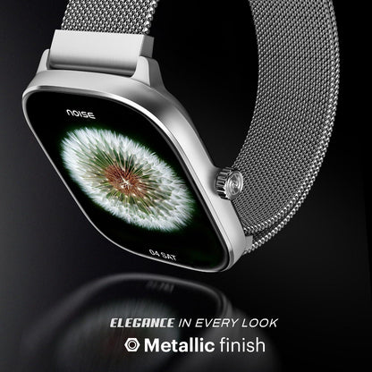 Noise New Macro Smart Watch with 2.0” HD Display,Metallic Finish BT Calling, Functional Crown, 7 Days Battery Life, Sleep Tracking, 200+ Watch Faces (Elite Black) - Nalanda Enterprises