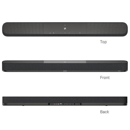 Sennheiser AMBEO Soundbar Plus - 400 Watts with Immersive 3D Surround Sound, Virtual 7.1.4 Speaker Setup, Built-in 4 Dual Subwoofers, Alexa Built-in and Dolby Atmos, 2 Years Warranty - Nalanda Enterprises