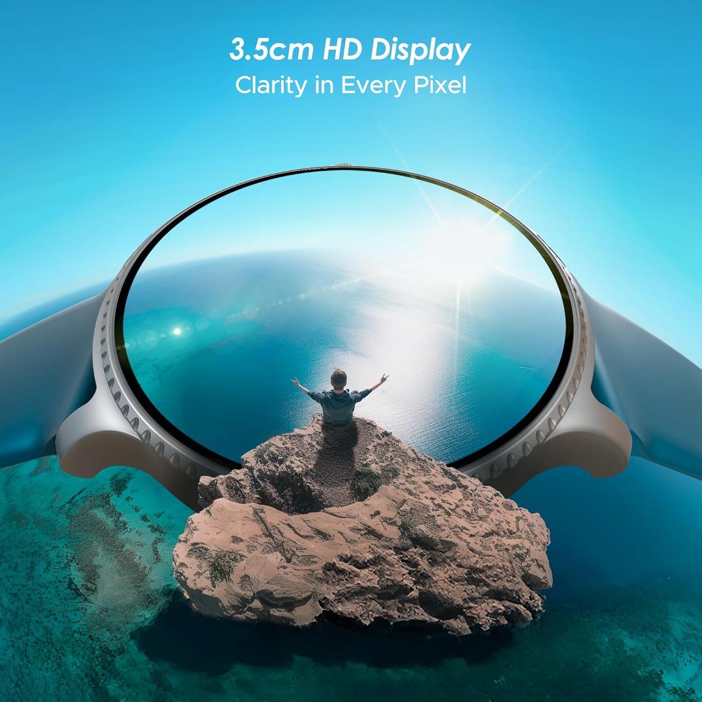 boAt Lunar Discovery w/ 1.39" (3.5 cm) HD Display, Turn-by-Turn Navigation, DIY Watch Face Studio, Bluetooth Calling, Emergency SOS, QR Tray, Smart Watch for Men & Women(Active Black) - Nalanda Enterprises