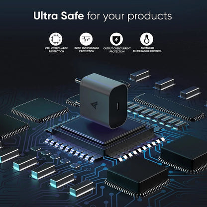 Vaku ® Aiges 20W PD Port Charger Type C Adapter