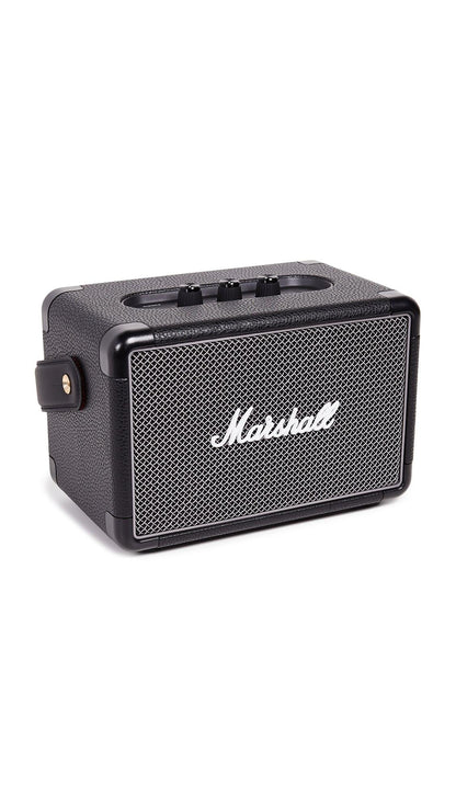 Marshall Kilburn II Portable Bluetooth Speaker with 20+ Hours of Portable Playtime, (360° Sound), Water-Resistant (IPX2) Black & Brass. - Nalanda Enterprises