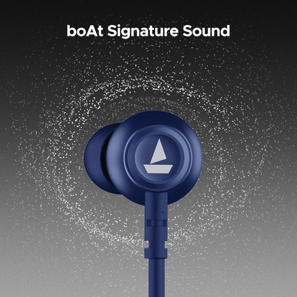 boAt Rockerz 111 Bluetooth Wireless Neckband with Up to 40 Hrs Playtime, Dual Device Pairing, Enx Tech, Beast Mode, ASAP Charging, Btv5.3, Ipx5,Type-C Interface & Magnetic in Ear Buds(Active Black) - Nalanda Enterprises
