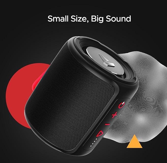 boAt Stone 352 Bluetooth Speaker with 10W RMS Stereo Sound, IPX7 Water Resistance, TWS Feature, Up to 12H Total Playtime, Multi-Compatibility Modes and Type-C Charging - Nalanda Enterprises
