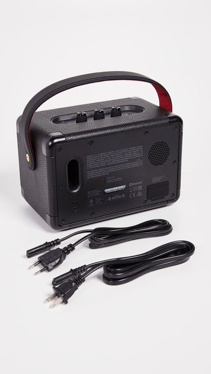 Marshall Kilburn II Portable Bluetooth Speaker with 20+ Hours of Portable Playtime, (360° Sound), Water-Resistant (IPX2) Black & Brass. - Nalanda Enterprises