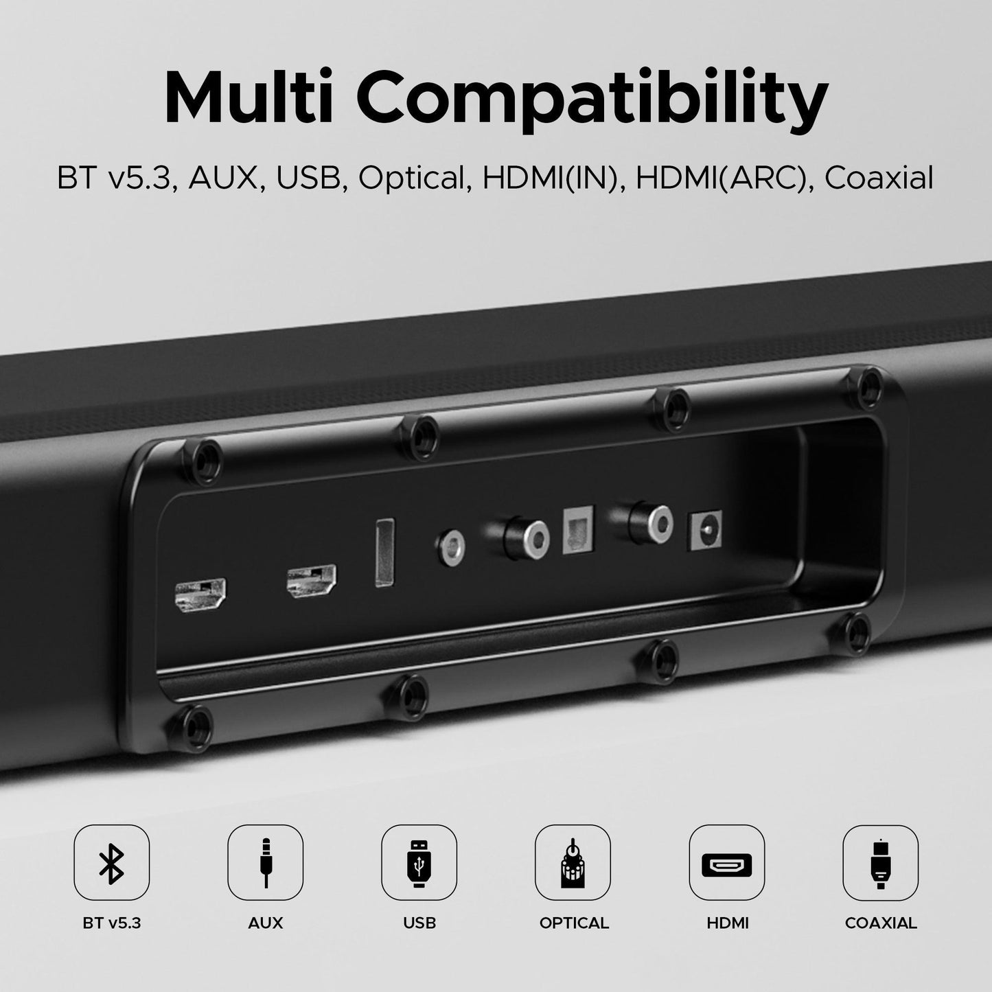 boAt Aavante Bar 4100DA | Soundbar with 300W RMS boAt Signature Sound, 3.1.2 Channel Surround Sound, Bluetooth v5.3 - Nalanda Enterprises