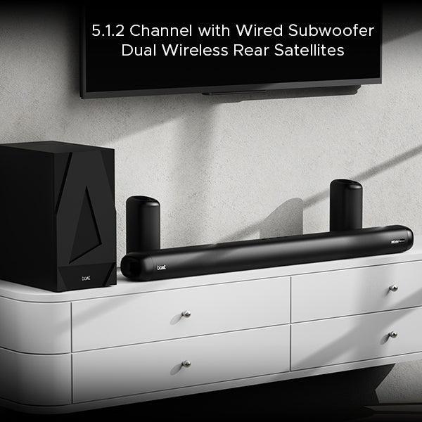 boAt Aavante Bar 5500DA | Dolby Atmos Soundbar with 500W Immersive Sound, 5.1.2 Channel with Wired Woofer, Multi-connectivity - Nalanda Enterprises