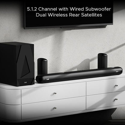 boAt Aavante Bar 5500DA | Dolby Atmos Soundbar with 500W Immersive Sound, 5.1.2 Channel with Wired Woofer, Multi-connectivity - Nalanda Enterprises