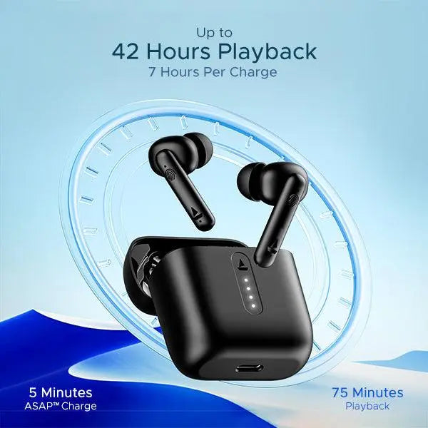 boAt Airdopes 141 | Wireless Earbuds with 42 Hours Playback, ENx™ Technology, BEAST™️ Mode - Nalanda Enterprises