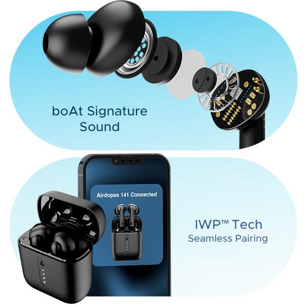 boAt Airdopes 141 | Wireless Earbuds with 42 Hours Playback, ENx™ Technology, BEAST™️ Mode - Nalanda Enterprises