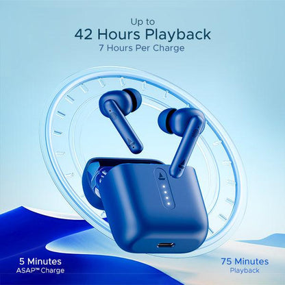 boAt Airdopes 141 | Wireless Earbuds with 42 Hours Playback, ENx™ Technology, BEAST™️ Mode - Nalanda Enterprises