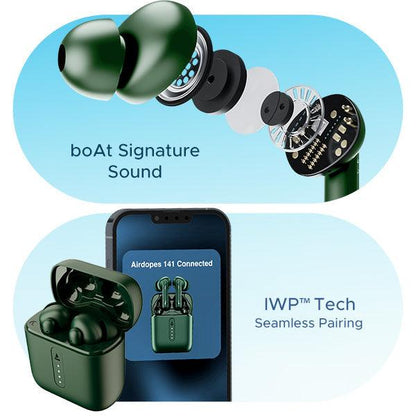 boAt Airdopes 141 | Wireless Earbuds with 42 Hours Playback, ENx™ Technology, BEAST™️ Mode - Nalanda Enterprises