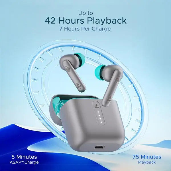 boAt Airdopes 141 | Wireless Earbuds with 42 Hours Playback, ENx™ Technology, BEAST™️ Mode - Nalanda Enterprises