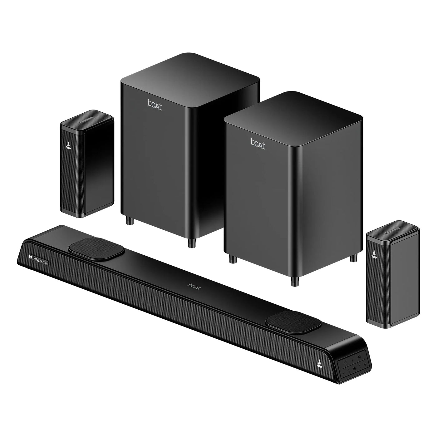 boAt black soundbar system with dual subwoofers and speakers for Nalanda Enterprises corporate gifting