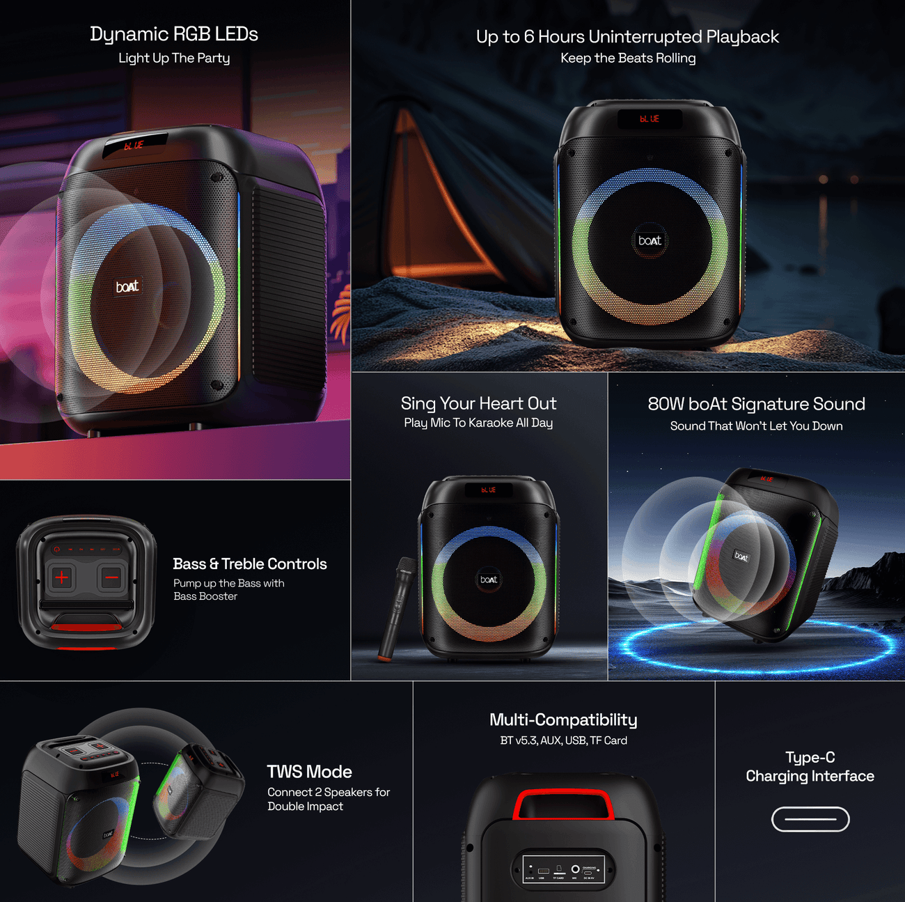 boAt PartyPal 220 Bluetooth Party Speaker - Nalanda Enterprises