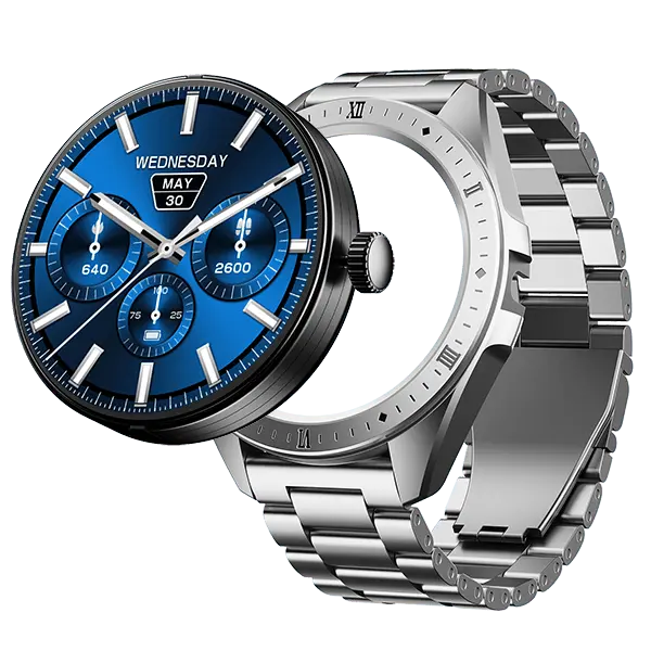 boAt Enigma Switch | Premium Luxury Smartwatch with 1.39" (3.53cm) HD Display, Switchable Case, 100+ Sports Mode, BT Calling, HR & SpO2 Monitoring - Nalanda Enterprises