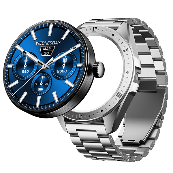 boAt Enigma Switch | Premium Luxury Smartwatch with 1.39" (3.53cm) HD Display, Switchable Case, 100+ Sports Mode, BT Calling, HR & SpO2 Monitoring - Nalanda Enterprises