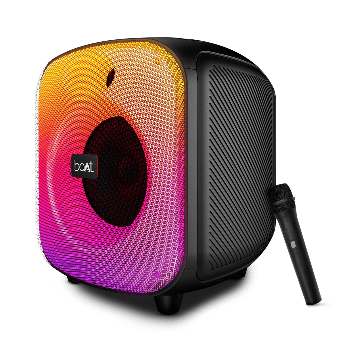 boAt PartyPal 68 Pro | Bluetooth Speaker with 42W Sound, RGB LEDs, Wireless Mic, 8H Playback & TWS