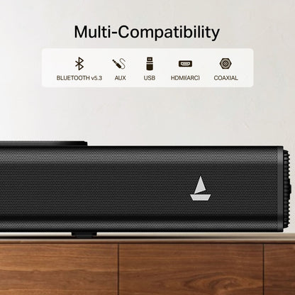 boAt Aavante Raga Plus | 140W 2.2 Channel Soundbar with Built-in Subwoofer & Multi-Connectivity