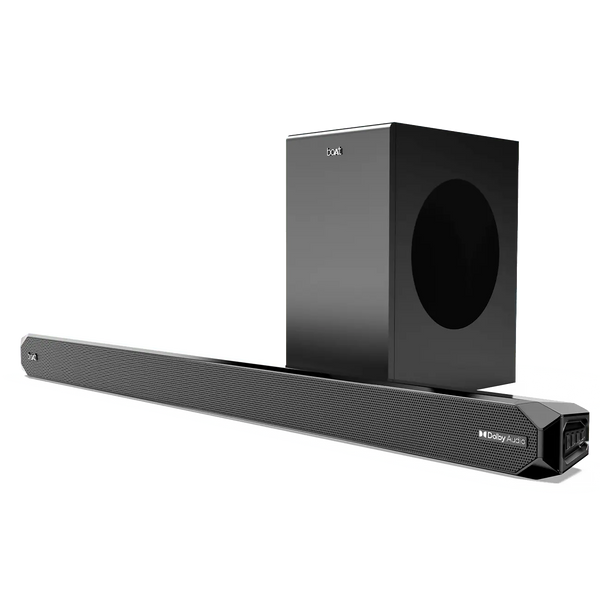 boAt Aavante Bar A2060 Dolby | 160W Dolby Soundbar, 2.1 Channel with Wired Subwoofer, Master Remote Control, Multi Connectivity - Nalanda Enterprises