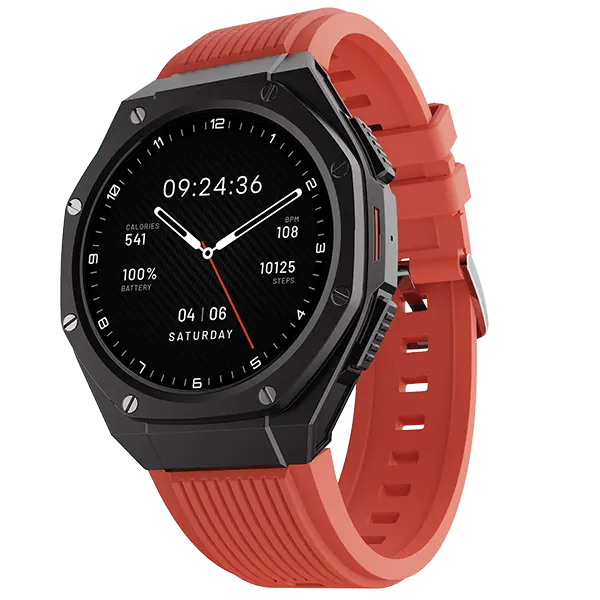 boAt Enigma X600 | Smartwatch with 1.43" (3.63 cm) Amoled Round Display, BT Calling, 100+ Watch Faces, 100+ Sports Modes - Nalanda Enterprises