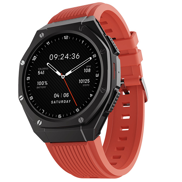boAt Enigma X600 | Smartwatch with 1.43" (3.63 cm) Amoled Round Display, BT Calling, 100+ Watch Faces, 100+ Sports Modes - Nalanda Enterprises