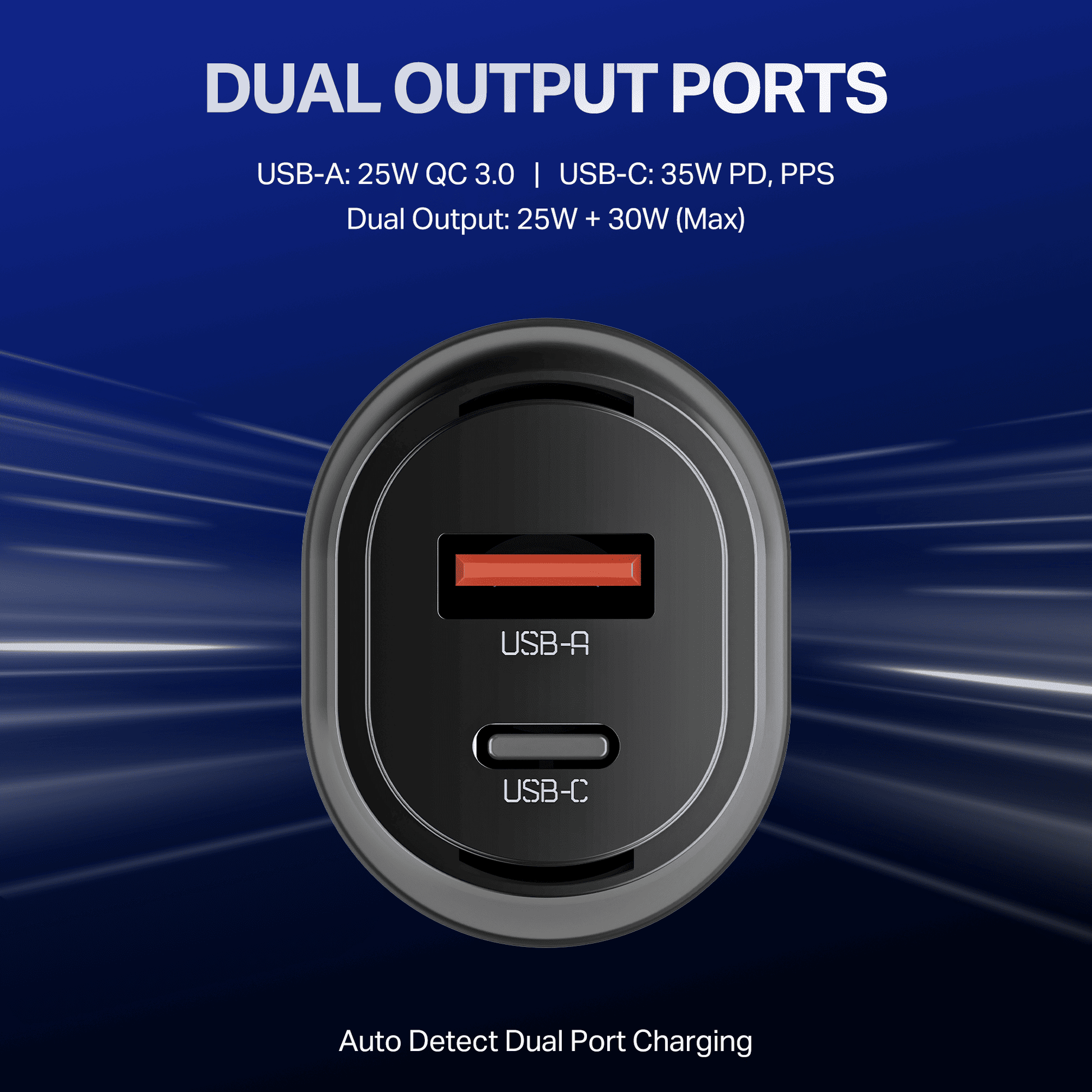 boAt Car Charger 55W | Dual Port Fast Car Charger with 55W Output, Smart IC Protection & Auto Detect Charging boAtlifestylein