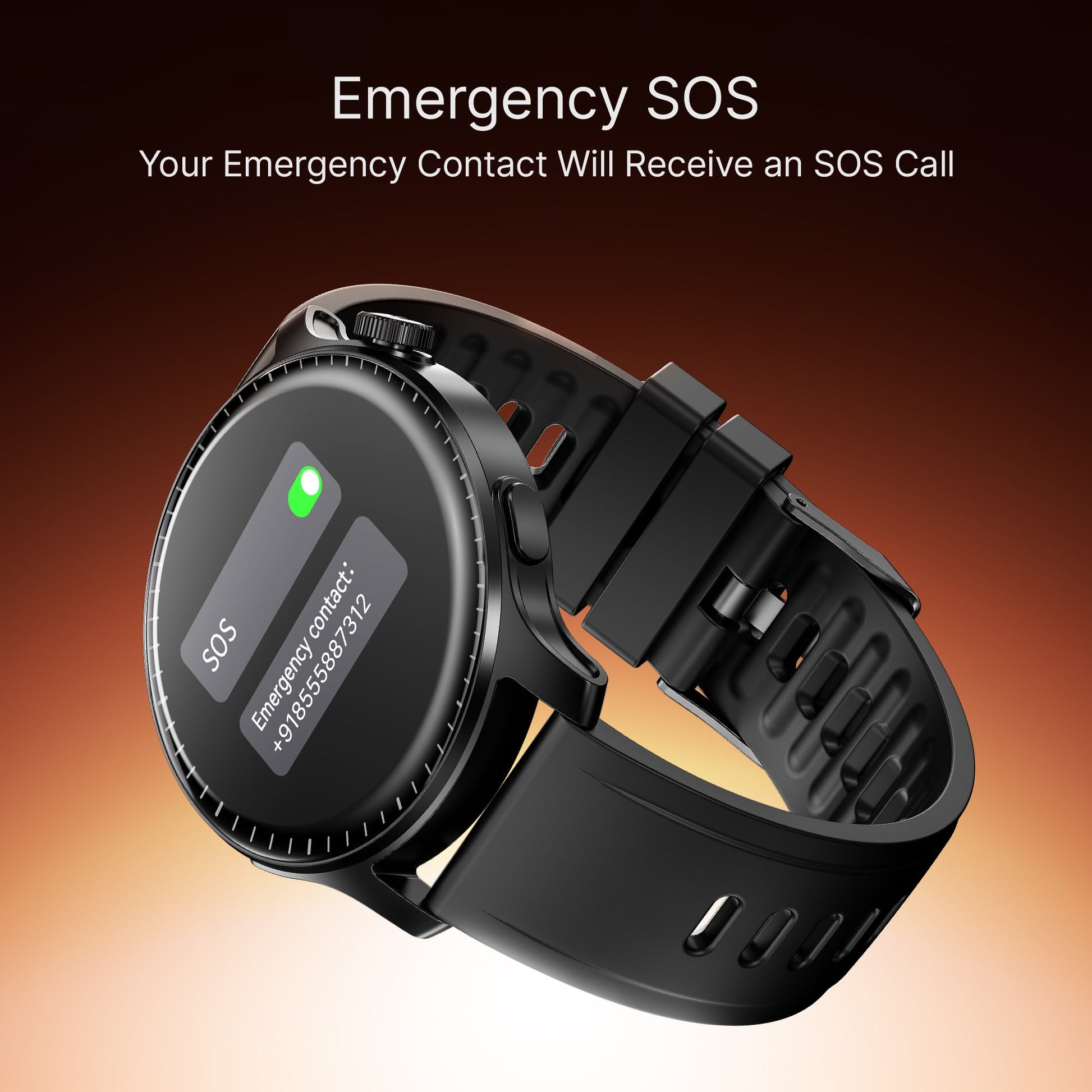 boAt Ultima Prime | Smartwatch with 1.43" AMOLED Display, Cloud Watch Faces, Emergency SOS, BT Calling, Functional Crown - Nalanda Enterprises