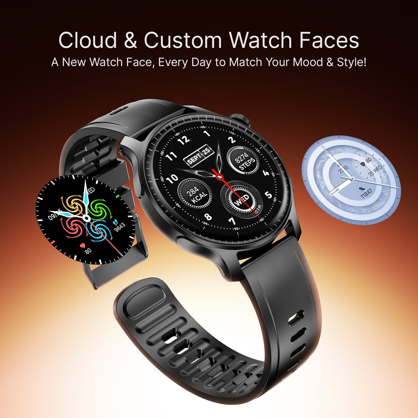 boAt Ultima Prime | Smartwatch with 1.43" AMOLED Display, Cloud Watch Faces, Emergency SOS, BT Calling, Functional Crown - Nalanda Enterprises