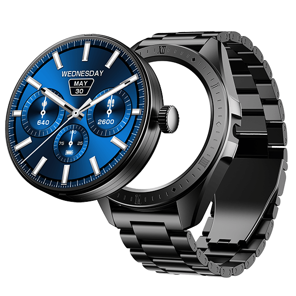 boAt Enigma Switch | Premium Luxury Smartwatch with 1.39" (3.53cm) HD Display, Switchable Case, 100+ Sports Mode, BT Calling, HR & SpO2 Monitoring - Nalanda Enterprises