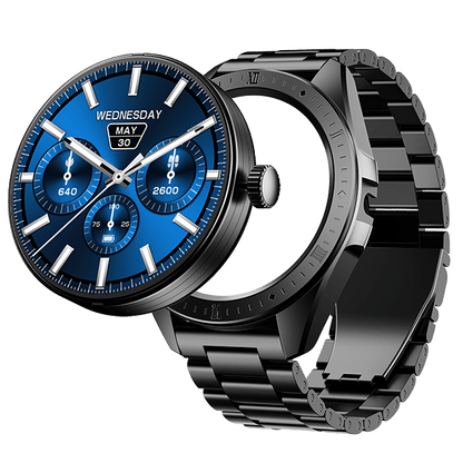 boAt Enigma Switch | Premium Luxury Smartwatch with 1.39" (3.53cm) HD Display, Switchable Case, 100+ Sports Mode, BT Calling, HR & SpO2 Monitoring - Nalanda Enterprises
