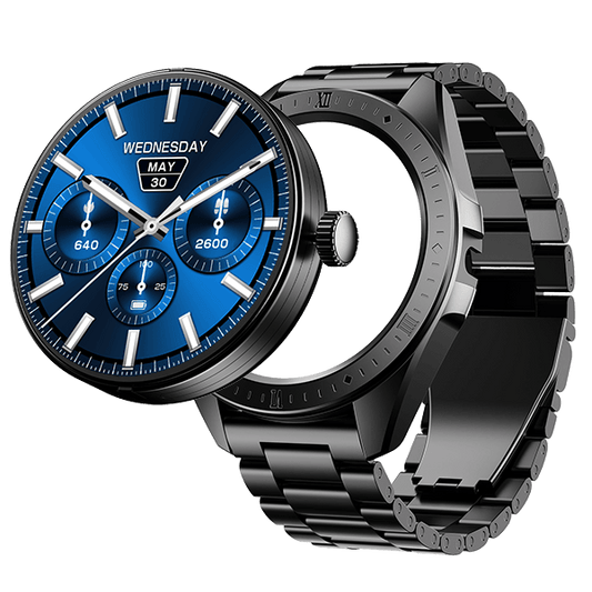 boAt Enigma Switch | Premium Luxury Smartwatch with 1.39" (3.53cm) HD Display, Switchable Case, 100+ Sports Mode, BT Calling, HR & SpO2 Monitoring - Nalanda Enterprises