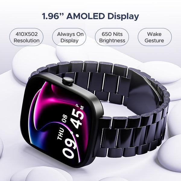 boAt Wave Convex | Smartwatch with 1.96" AMOLED Display, BT Calling, DIY Watch Face Studio, 700+ Active Modes - Nalanda Enterprises