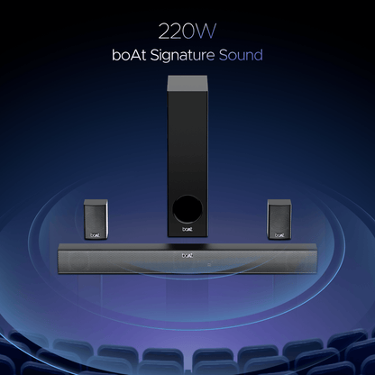 boAt Aavante Bar 2400 Pro | Bluetooth Soundbar with 5.1 Channel Surround Sound, Bluetooth v5.3, EQ Modes, Master Remote Control - Nalanda Enterprises