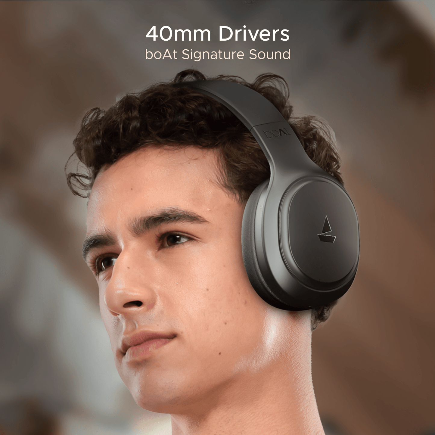 boAt Rockerz 430 | Wireless Headphone with ENx™ Tech, 40 HRS Playback, BEAST™ Mode, Type-C Interface, Bluetooth v5.4 - Nalanda Enterprises