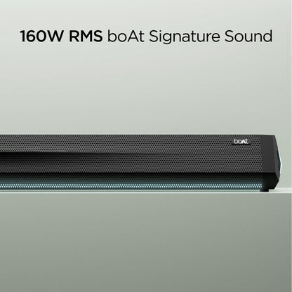 boAt Aavante Bar Theme | 2.1 Channel Soundbar with Wireless Subwoofer, 160W RMS boAt Signature Sound, Bass & Treble Control - Nalanda Enterprises