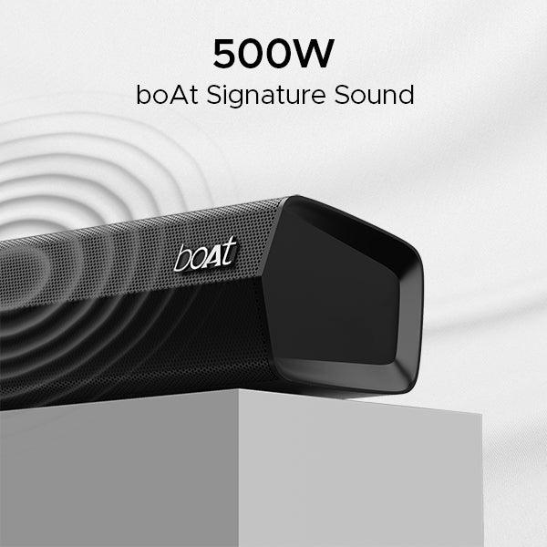 boAt Aavante Bar 3600 | 500W Bluetooth Soundbar, 5.1 Surround Sound System with Subwoofer and Wired Rear Speakers - Nalanda Enterprises