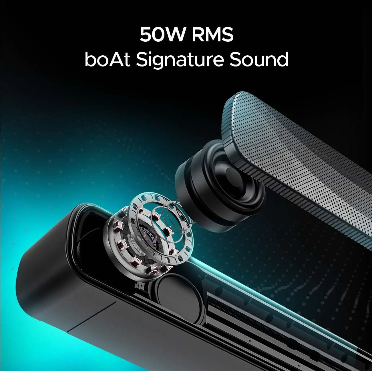 boAt Aavante Bar A1040 | 50W Bluetooth Soundbar, 2.1 Channel with Wired Subwoofer, Master Remote Control, Multi Connectivity - Nalanda Enterprises