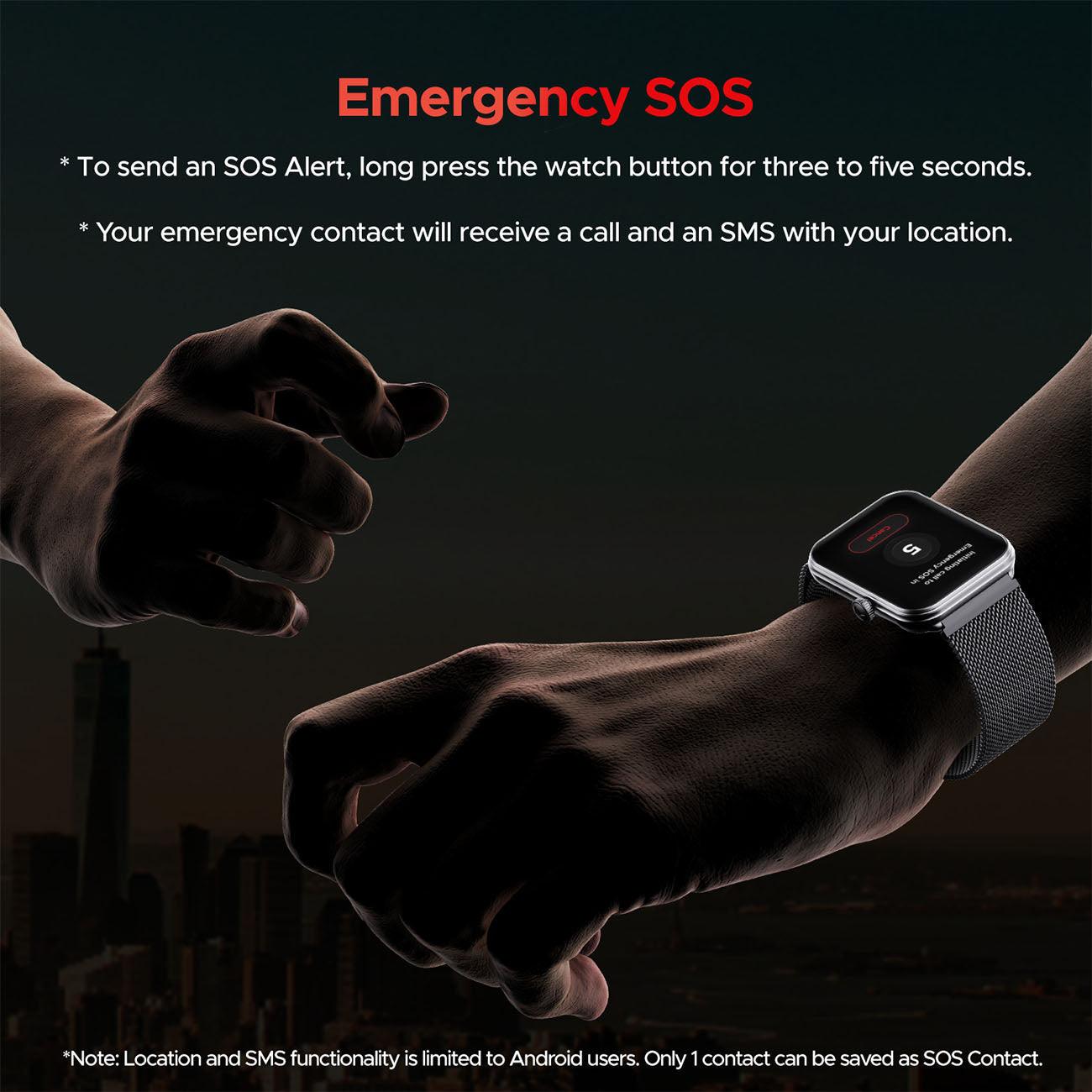boAt Storm Call 3 | Smartwatch with built-in Map Navigation, 1.83" HD Display, BT Calling, 700+ Activity Modes, SOS Feature - Nalanda Enterprises