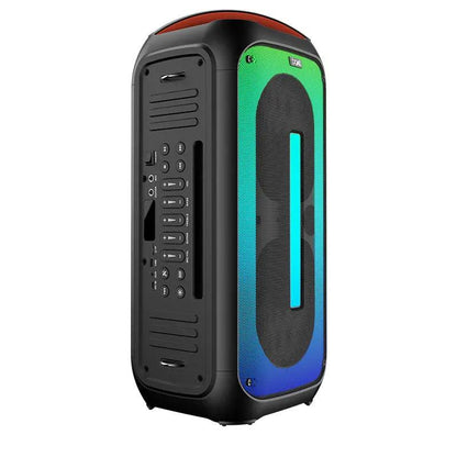 boAt PartyPal 300 / 320 with Flame LEDs & Up to 6 hrs Playtime 120 W Bluetooth Party Speaker (Premium Black, Mono Channel) - Nalanda Enterprises